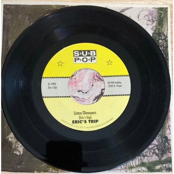 Erics Trip SUB POP 45 7" Record Hurt/Sloan Song Listen/Dinosaurs 1993 - Picture 3 of 3